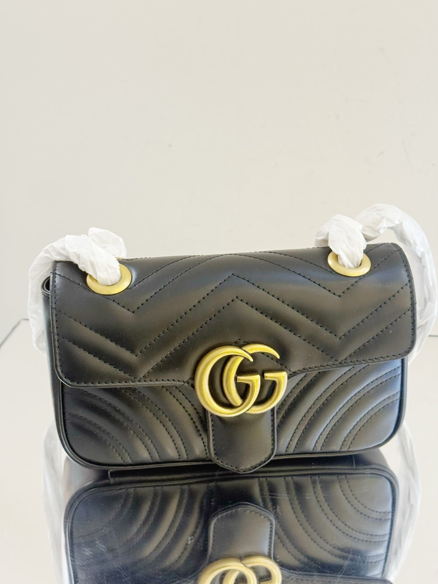 Gucci - Marmont - Leather - Black - (mini)