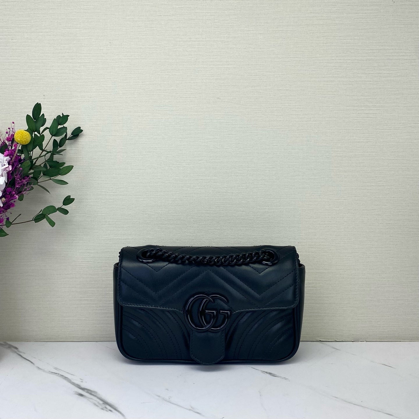 Gucci - Marmont - Leather - Black - (mini)