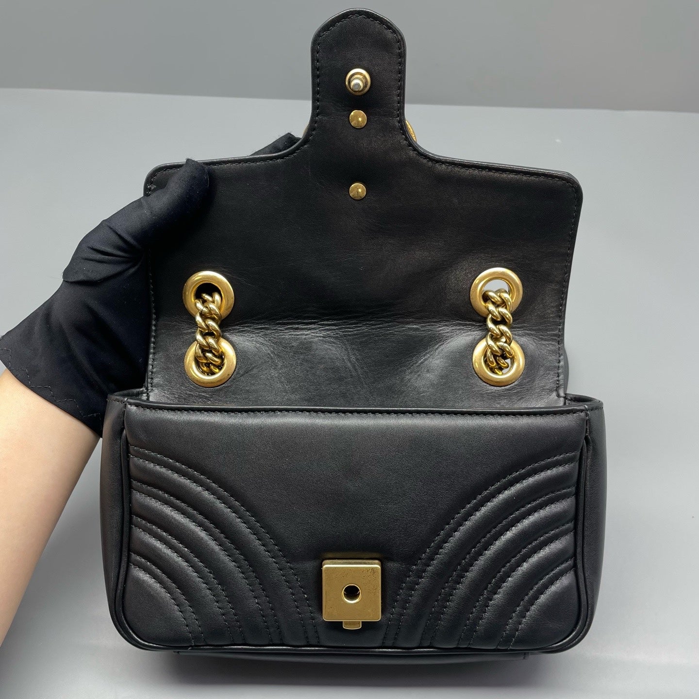 Gucci - Marmont - Leather - Black - (mini)