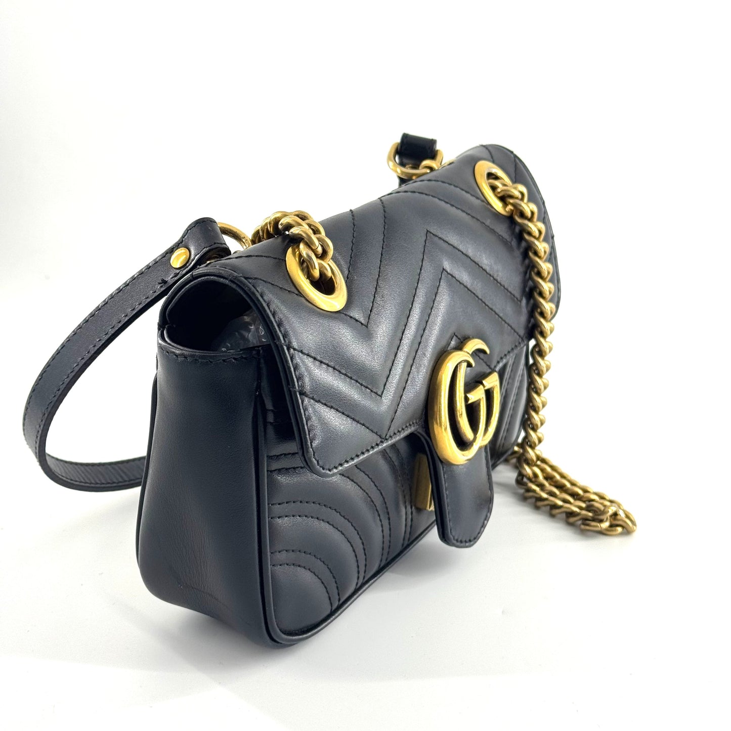 Gucci - Marmont - Leather - Black - (mini)