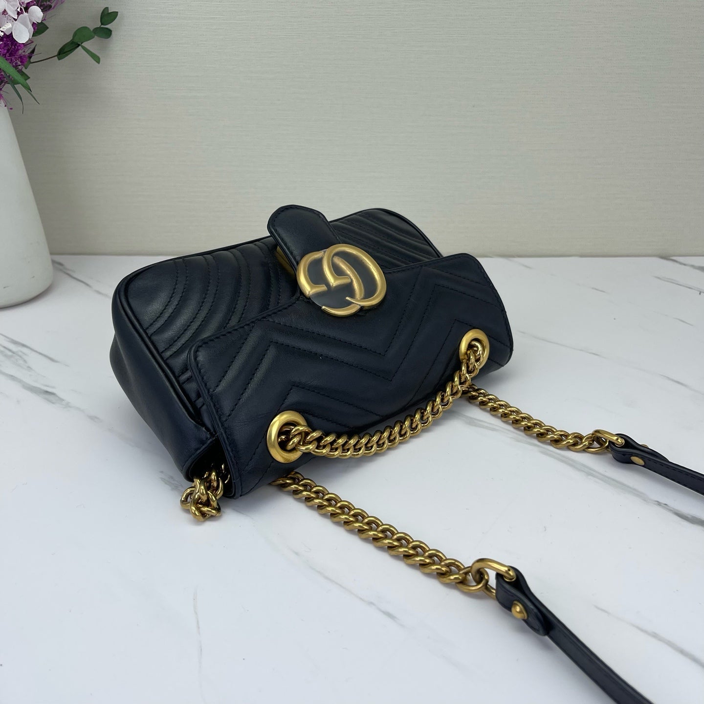 Gucci - Marmont - Leather - Black - (mini)