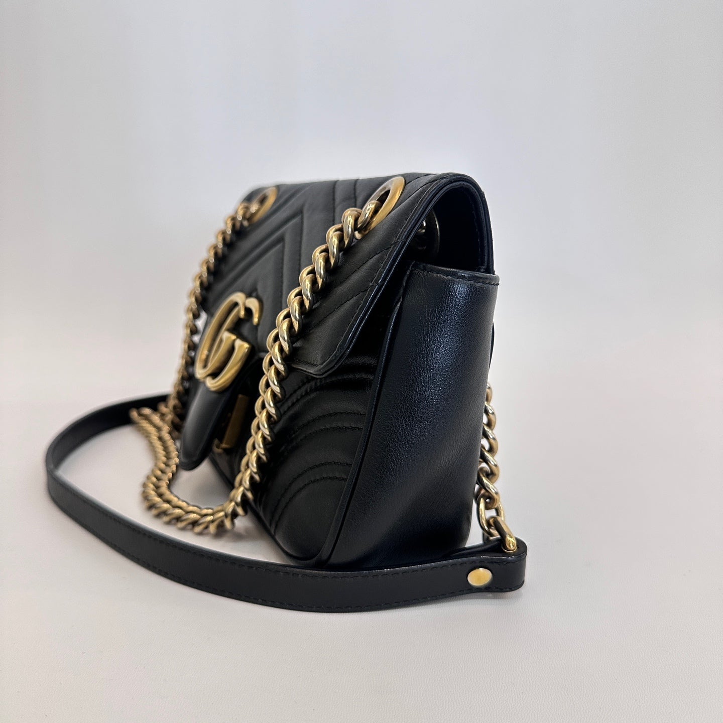 Gucci - Marmont - Leather - Black - (mini)