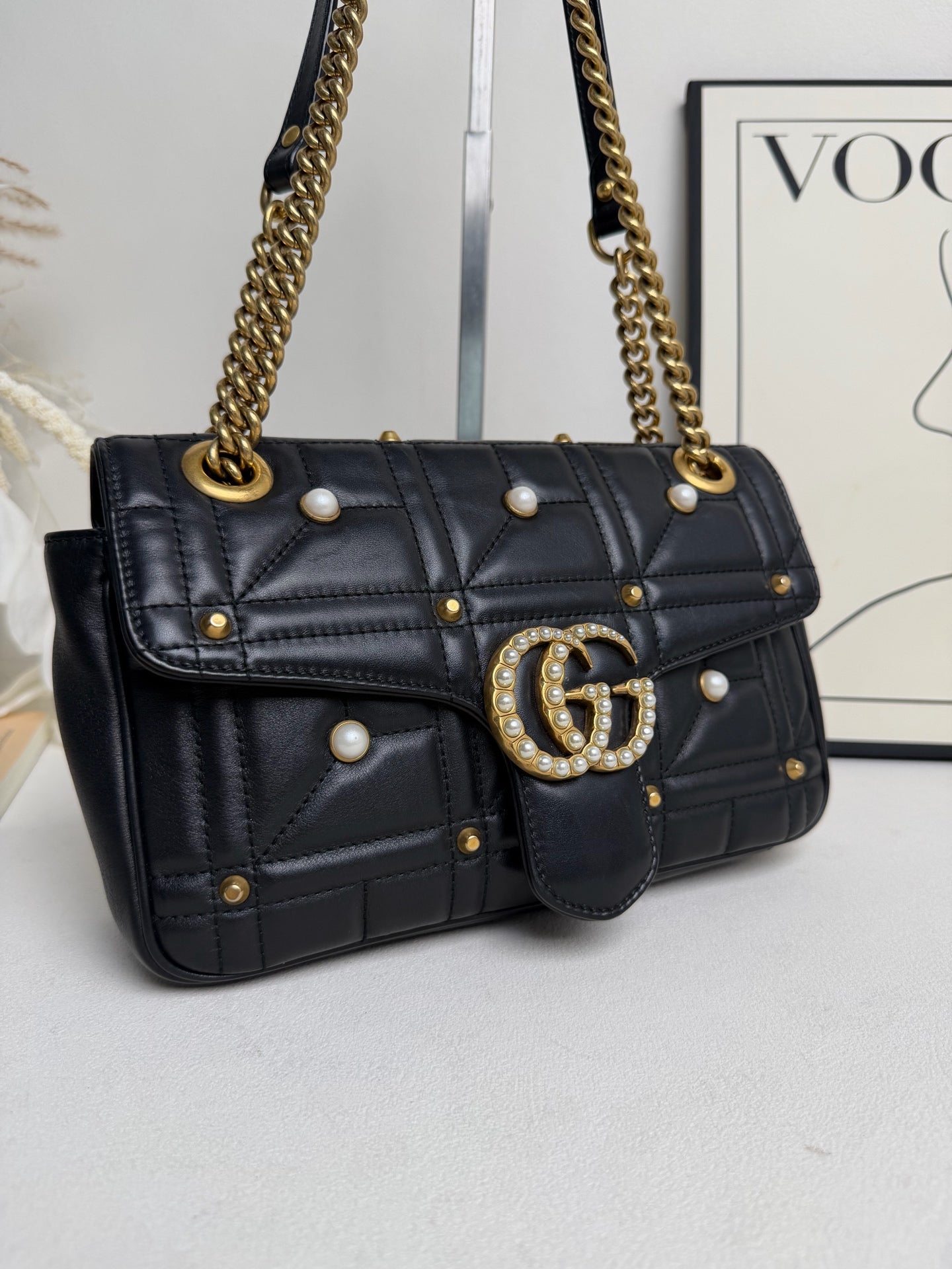 Gucci - Marmont - Leather - Black - (mini)