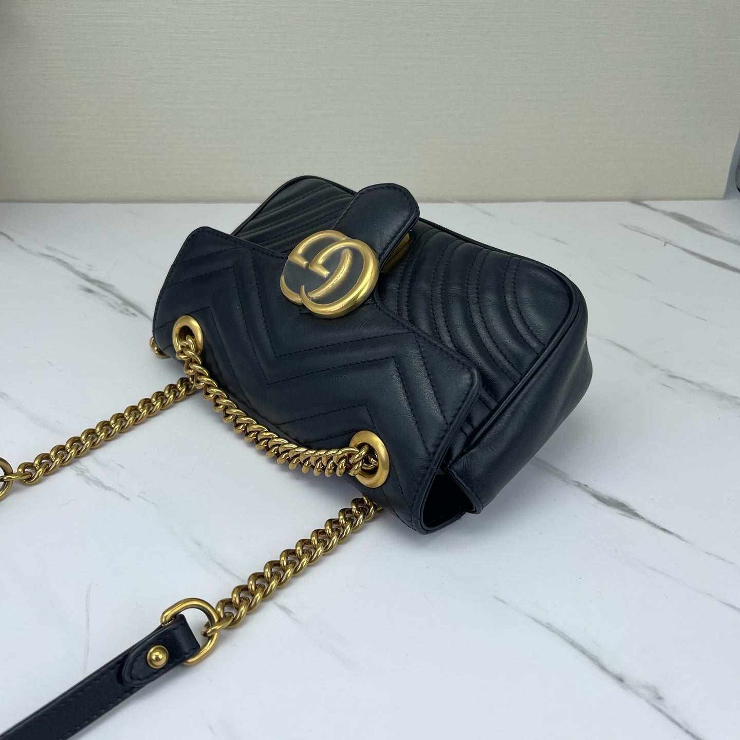 Gucci - Marmont - Leather - Black - (mini)