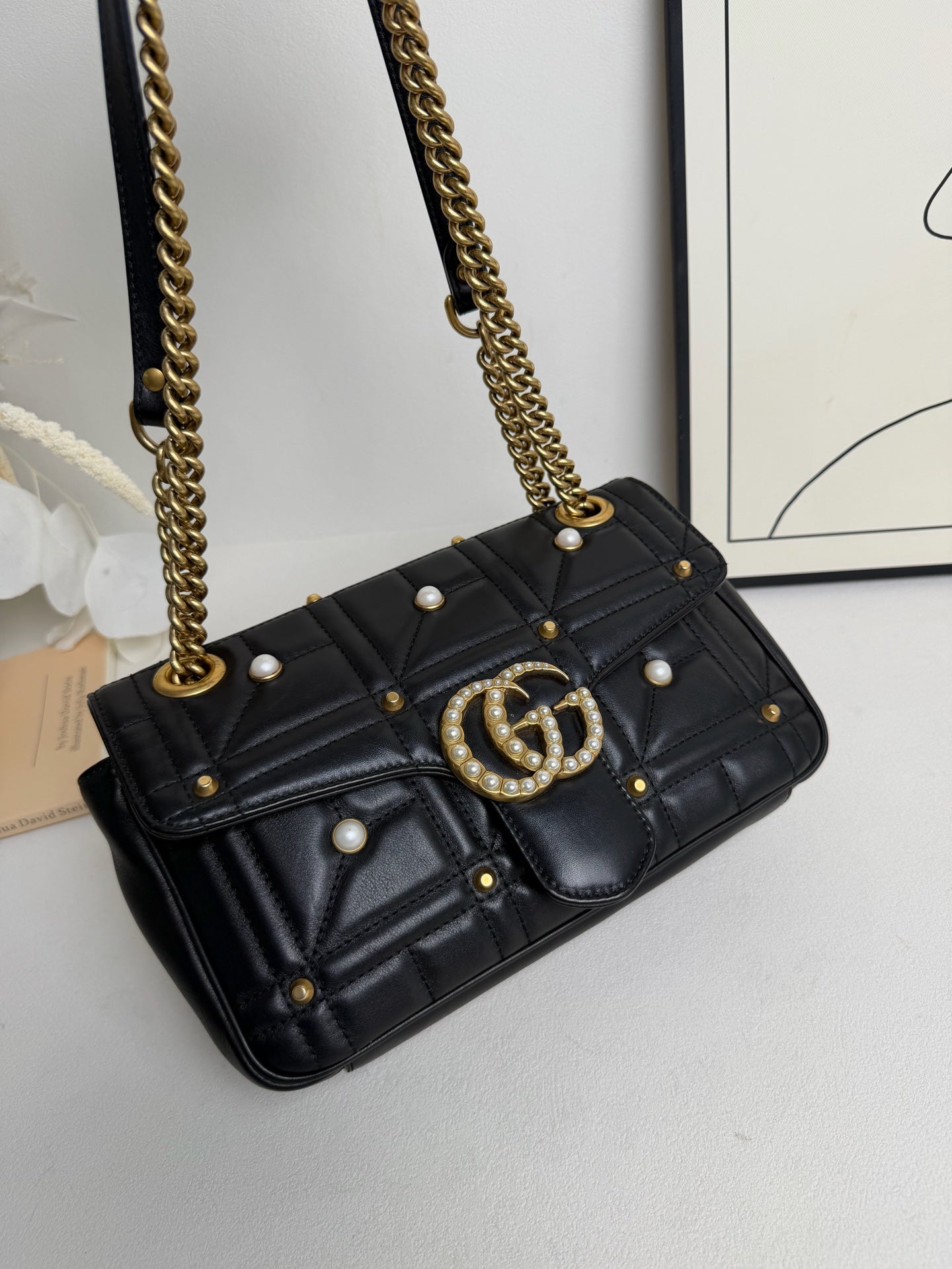 Gucci - Marmont - Leather - Black - (mini)