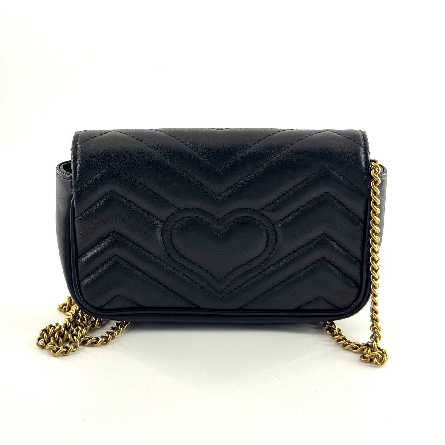 Gucci - Marmont - Leather - Black - (mini)