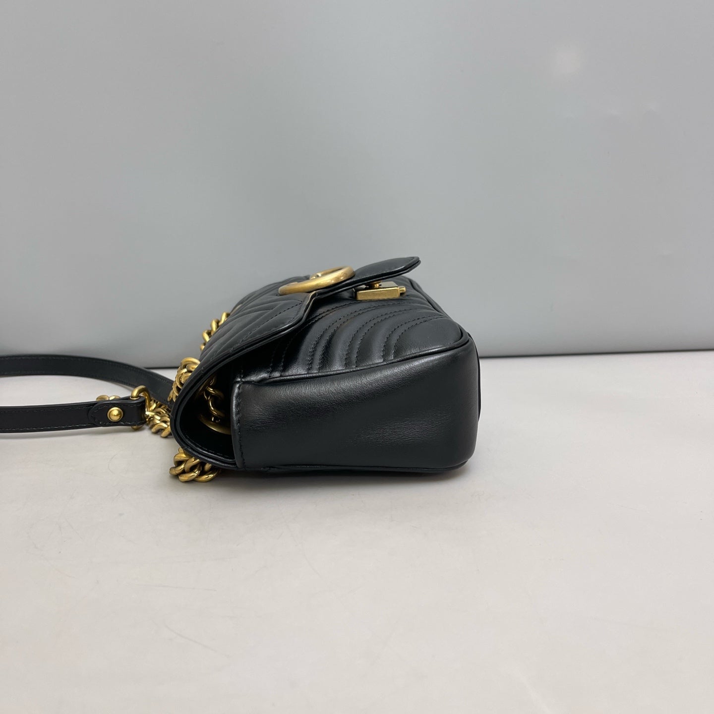 Gucci - Marmont - Leather - Black - (mini)