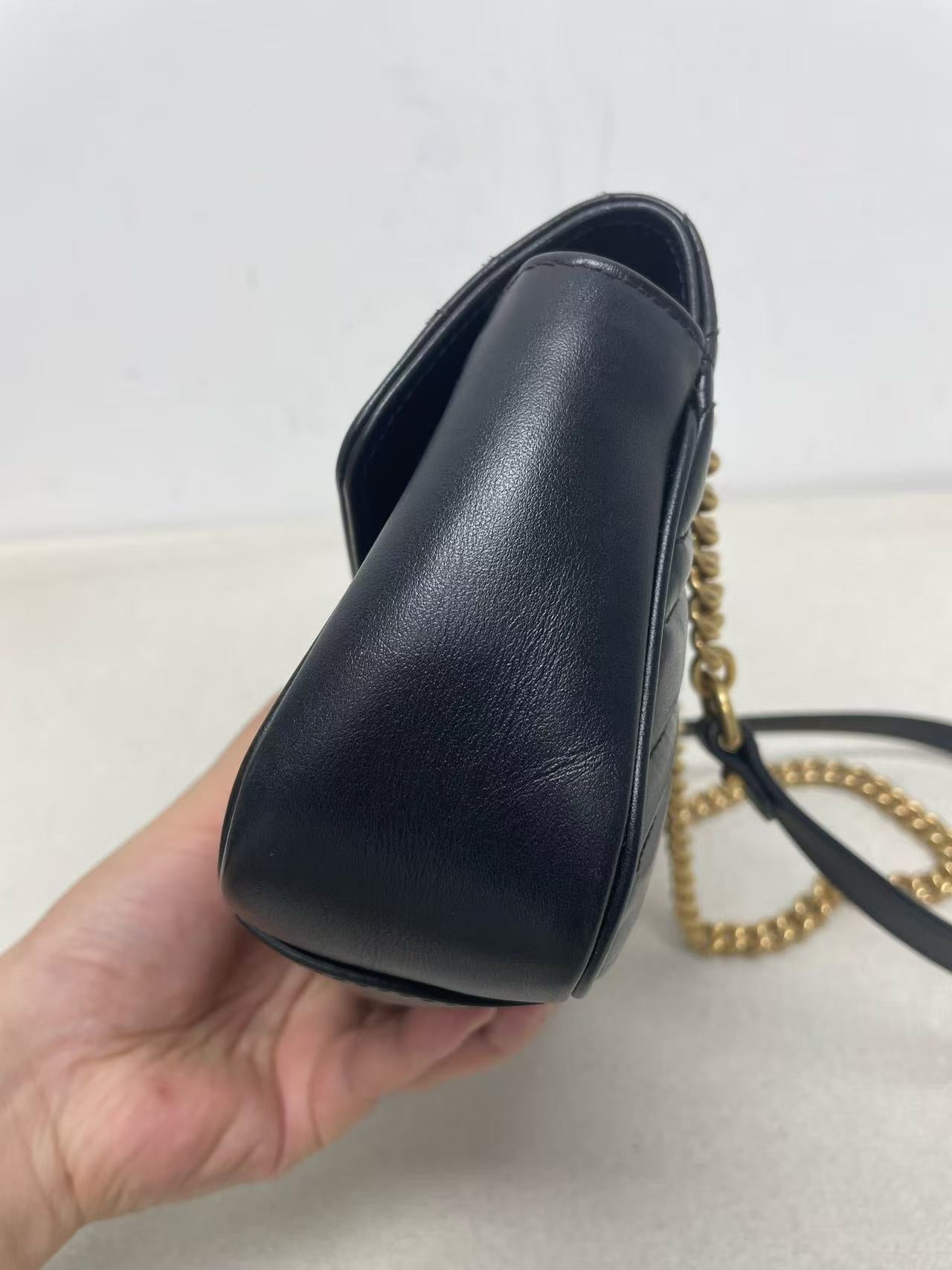 Gucci - Marmont - Leather - Black - (mini)