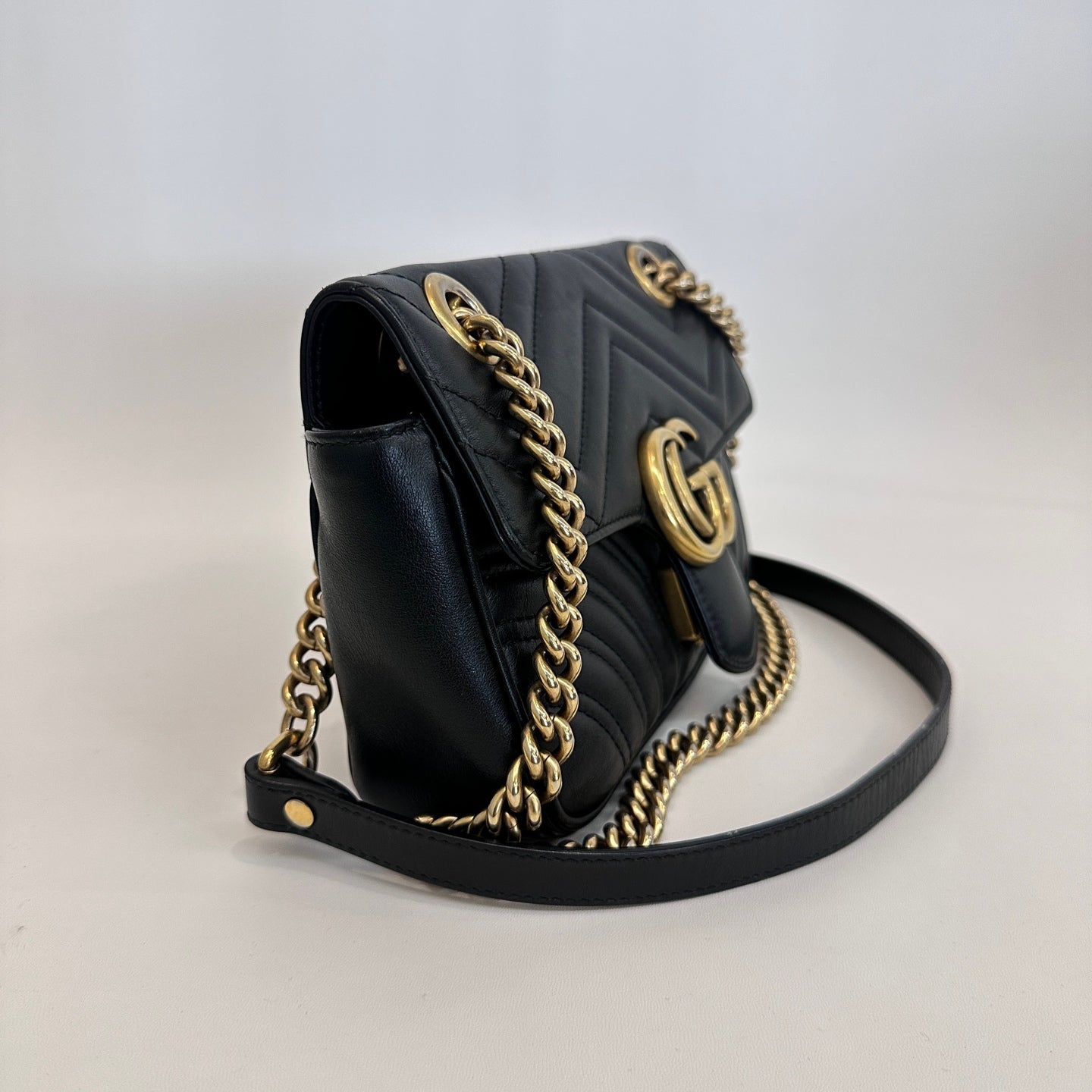 Gucci - Marmont - Leather - Black - (mini)