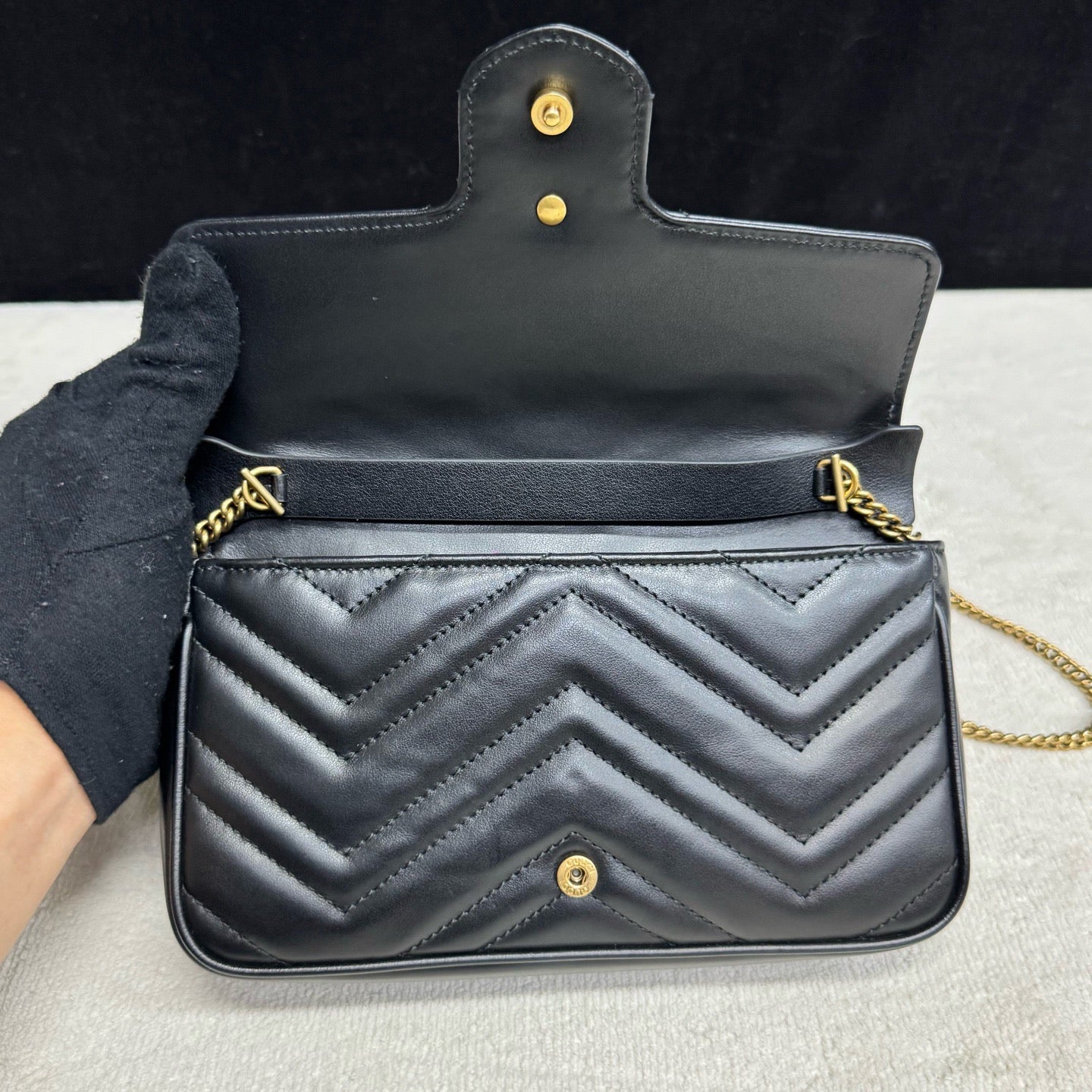 Gucci - Marmont - Leather - Black - (mini)