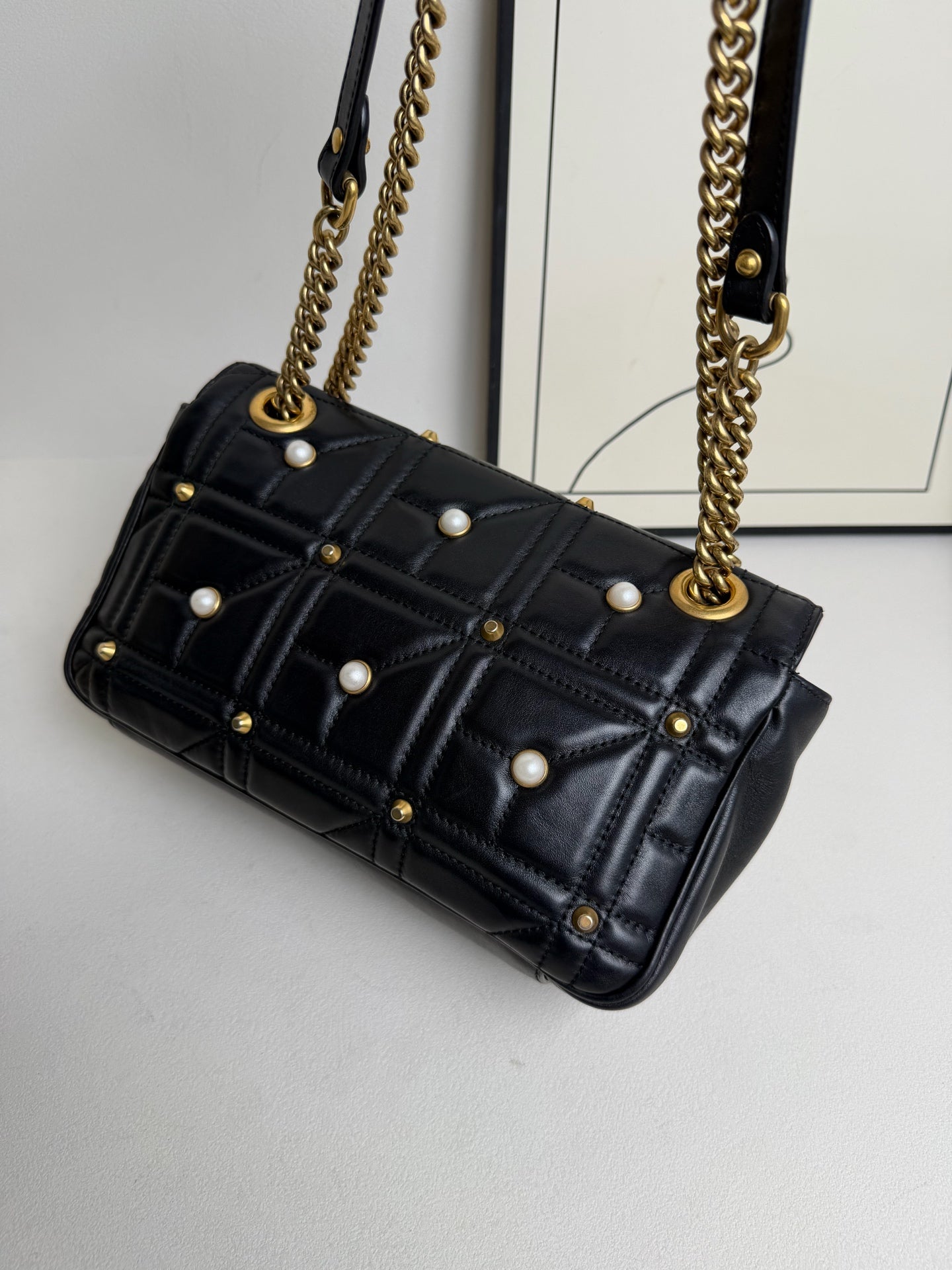 Gucci - Marmont - Leather - Black - (mini)