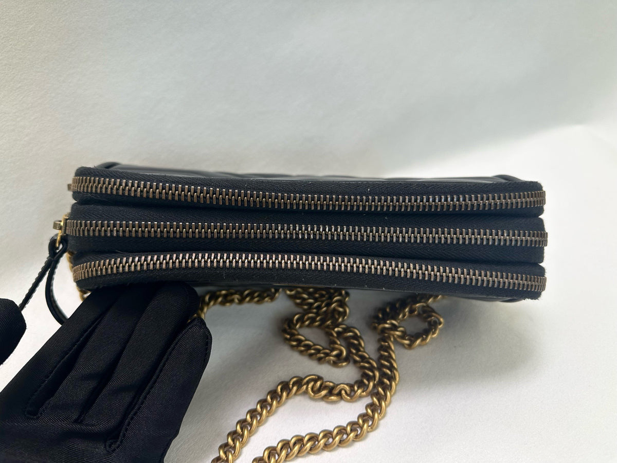 Gucci - Marmont - Leather - Black - (mini)