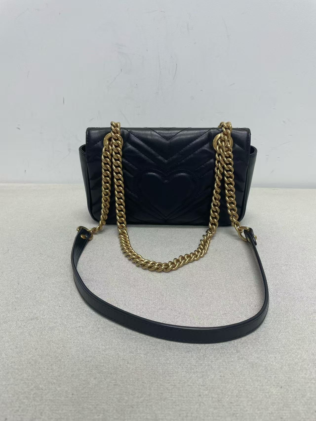 Gucci - Marmont - Leather - Black - (mini)