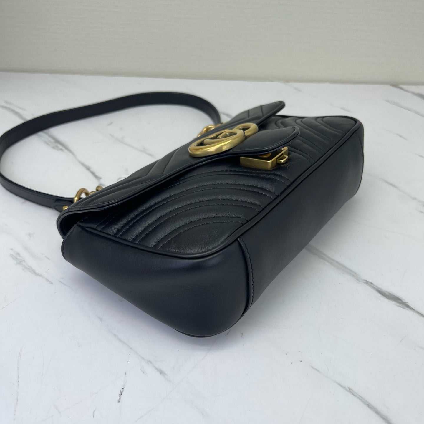 Gucci - Marmont - Leather - Black - (mini)