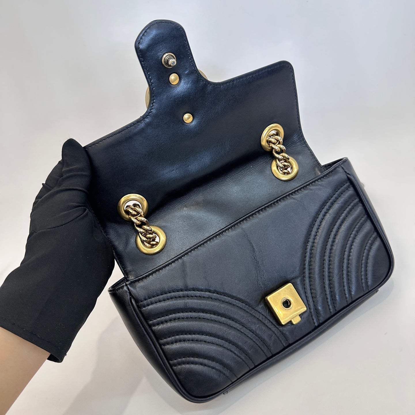 Gucci - Marmont - Leather - Black - (mini)