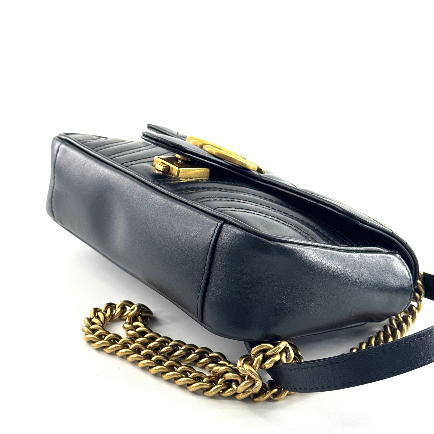 Gucci - Marmont - Leather - Black - (mini)