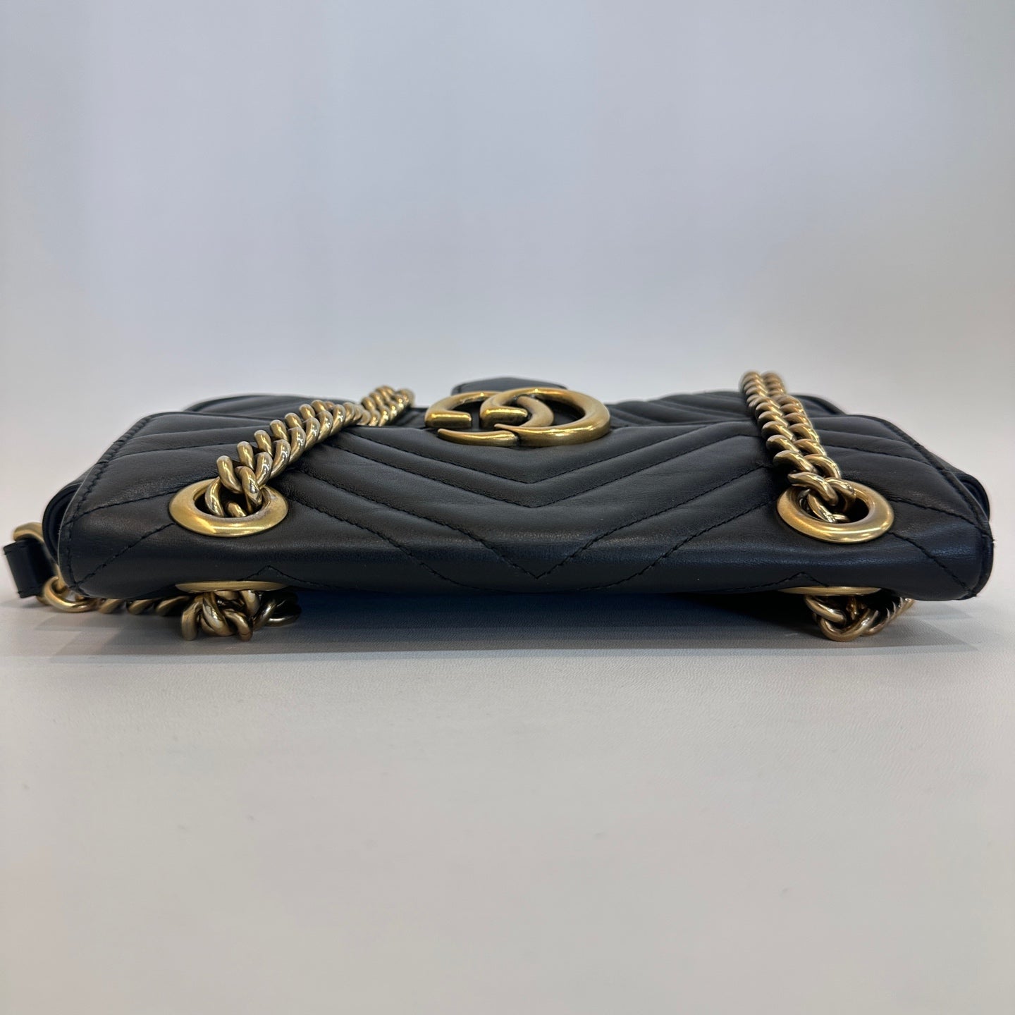 Gucci - Marmont - Leather - Black - (mini)
