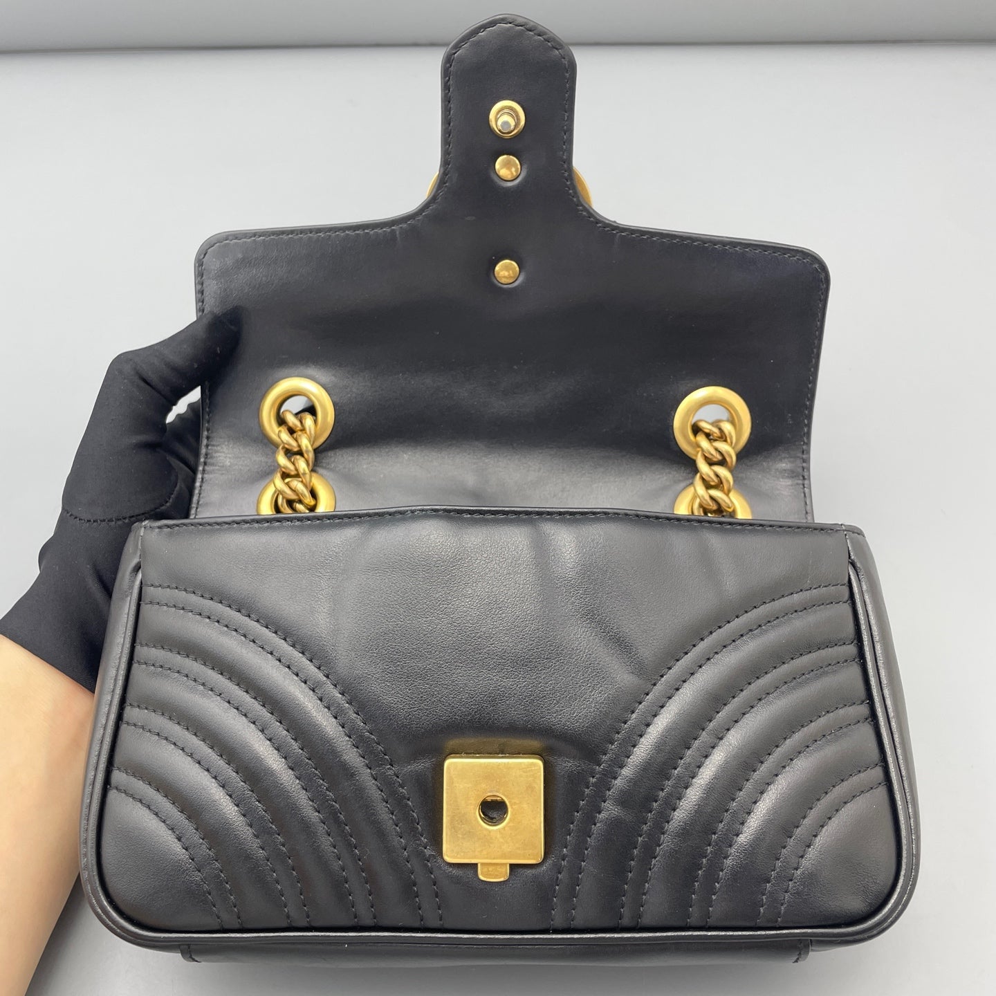 Gucci - Marmont - Leather - Black - (mini)