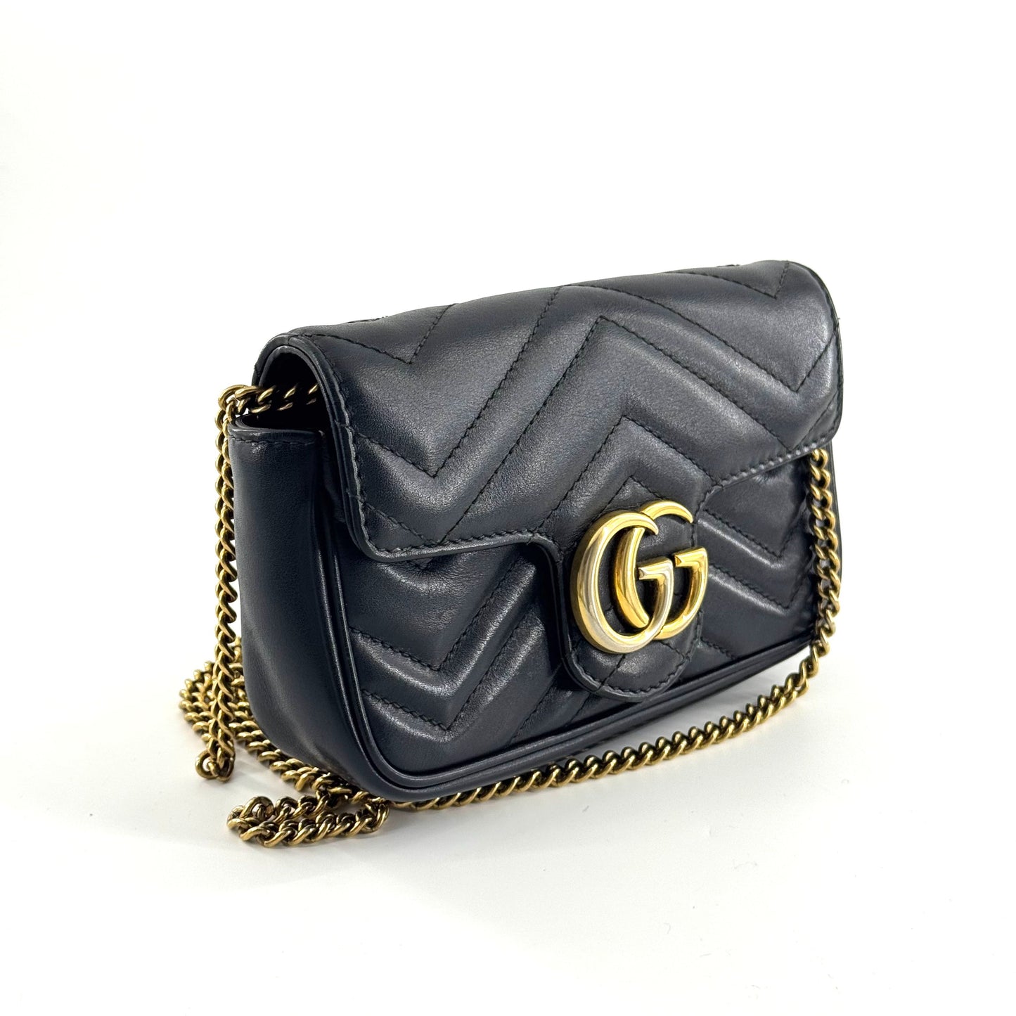 Gucci - Marmont - Leather - Black - (mini)