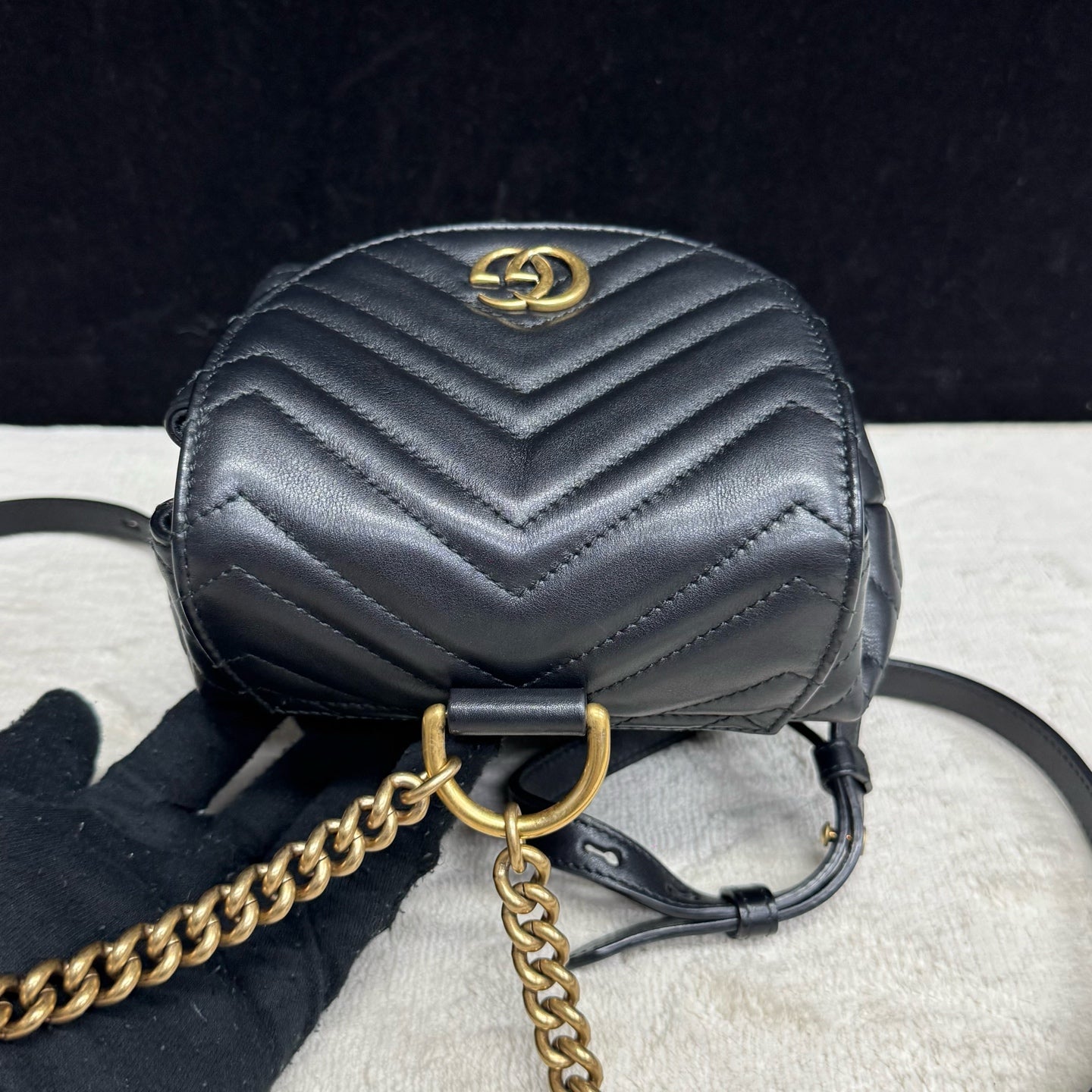 Gucci - Marmont - Leather - Black - (mini)