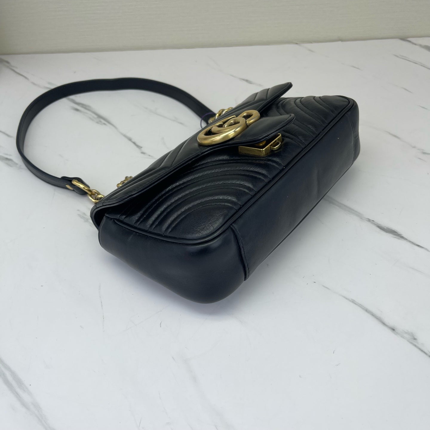 Gucci - Marmont - Leather - Black - (mini)
