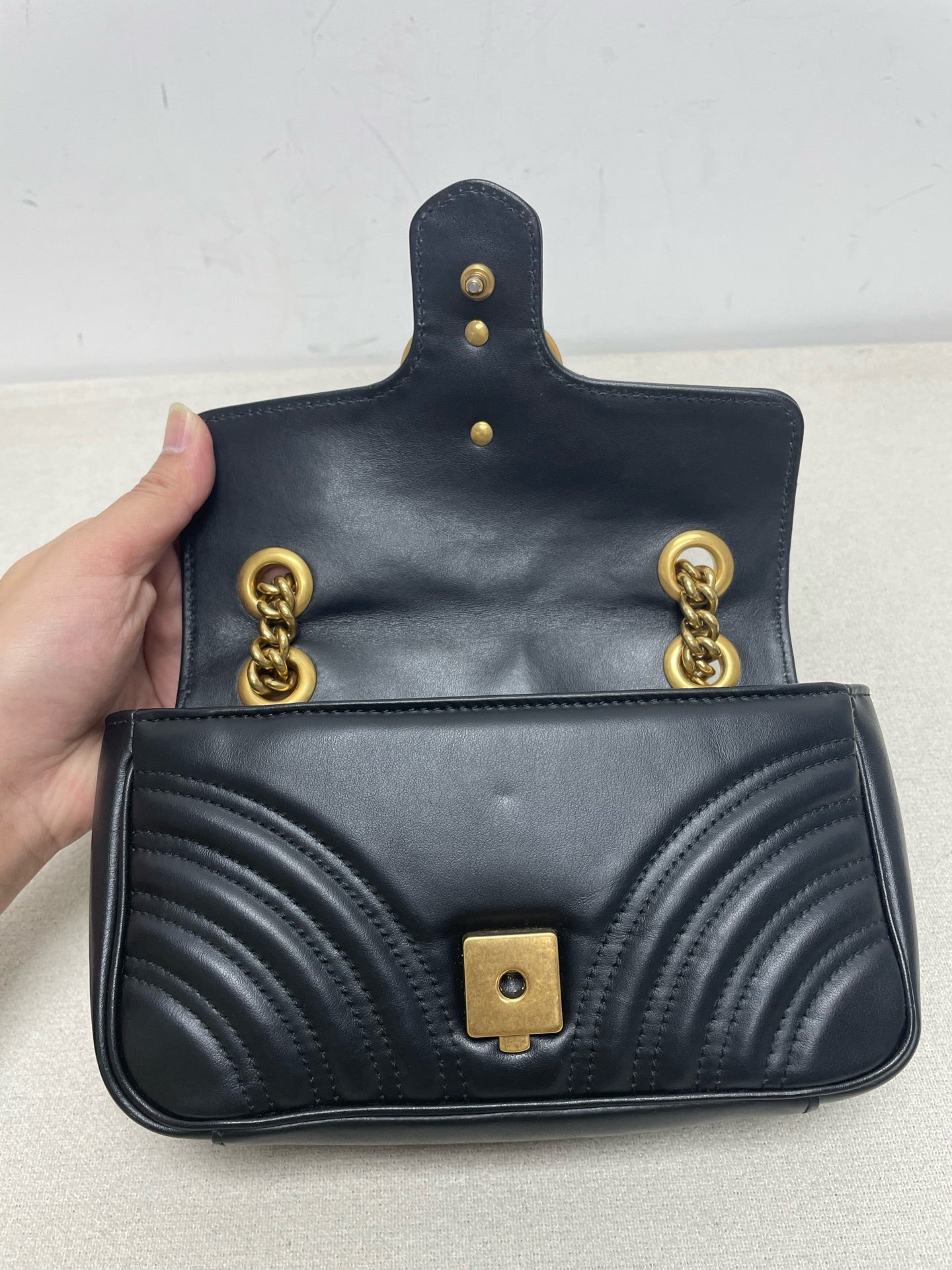Gucci - Marmont - Leather - Black - (mini)