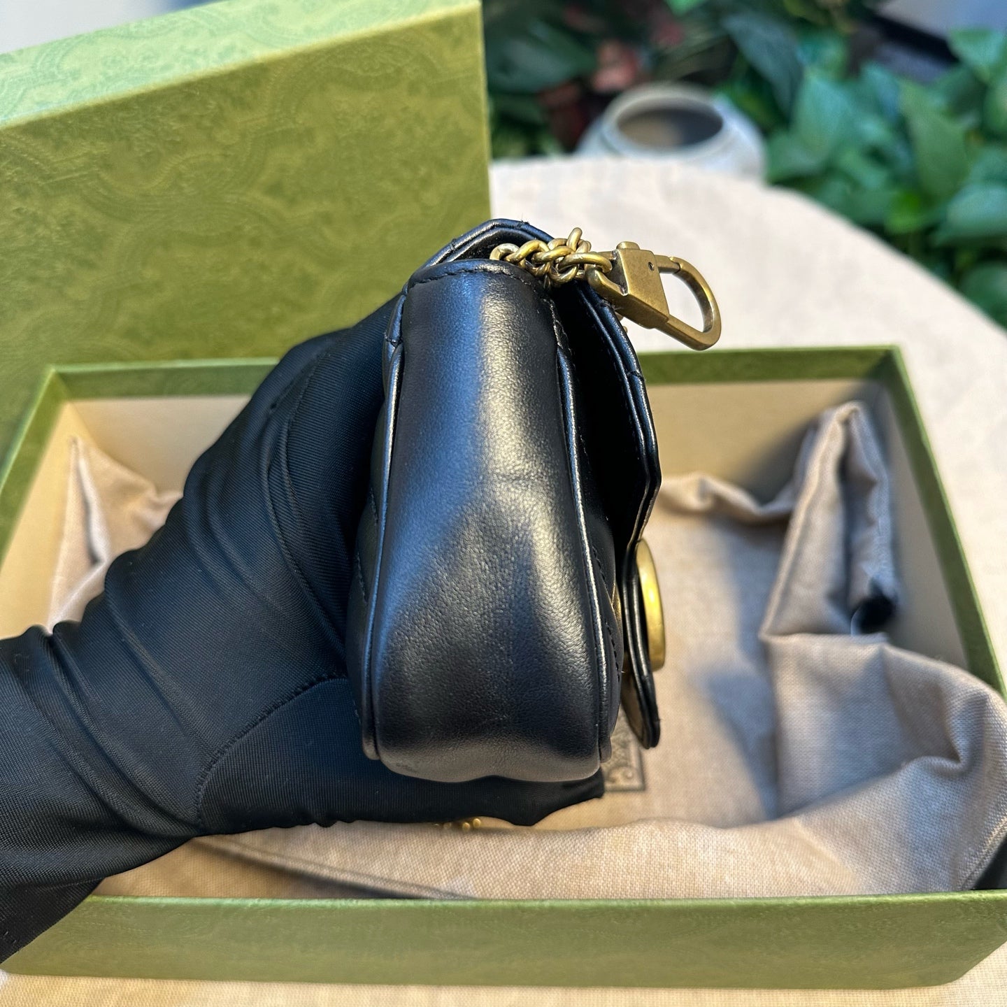 Gucci - Marmont - Leather - Black - (mini)