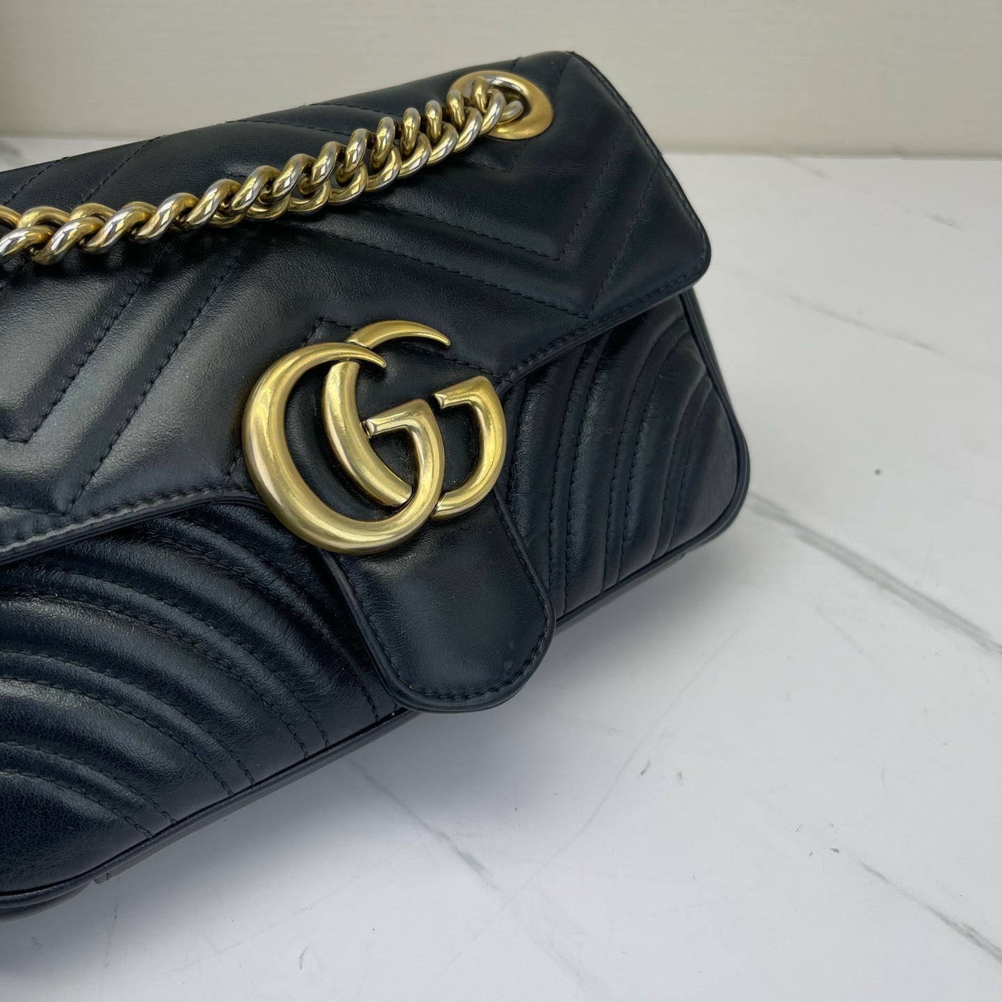Gucci - Marmont - Leather - Black - (mini)
