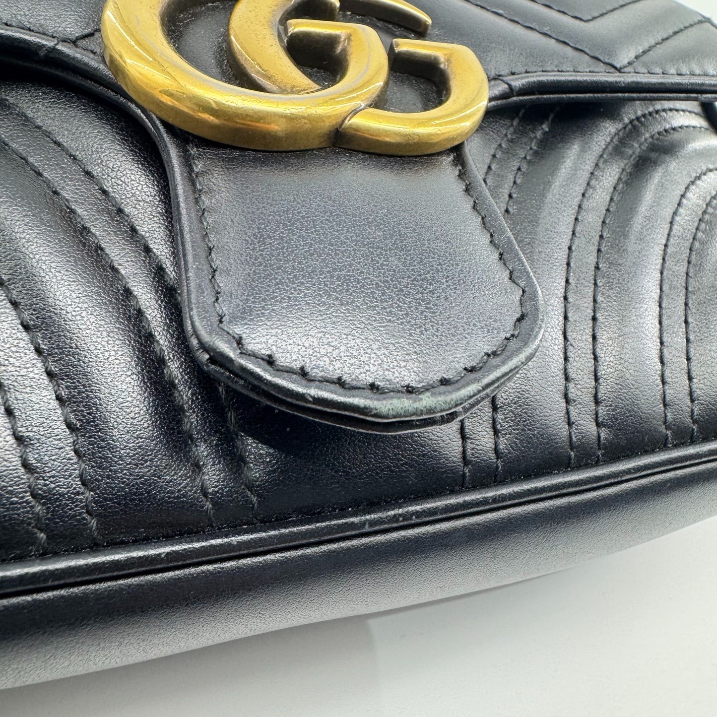 Gucci - Marmont - Leather - Black - (mini)