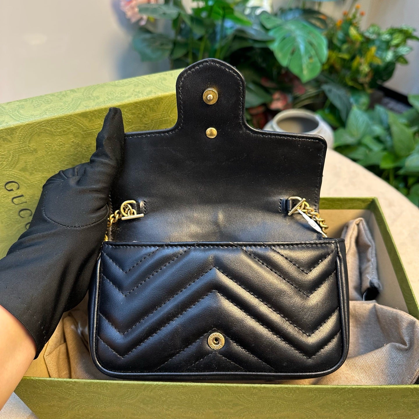 Gucci - Marmont - Leather - Black - (mini)