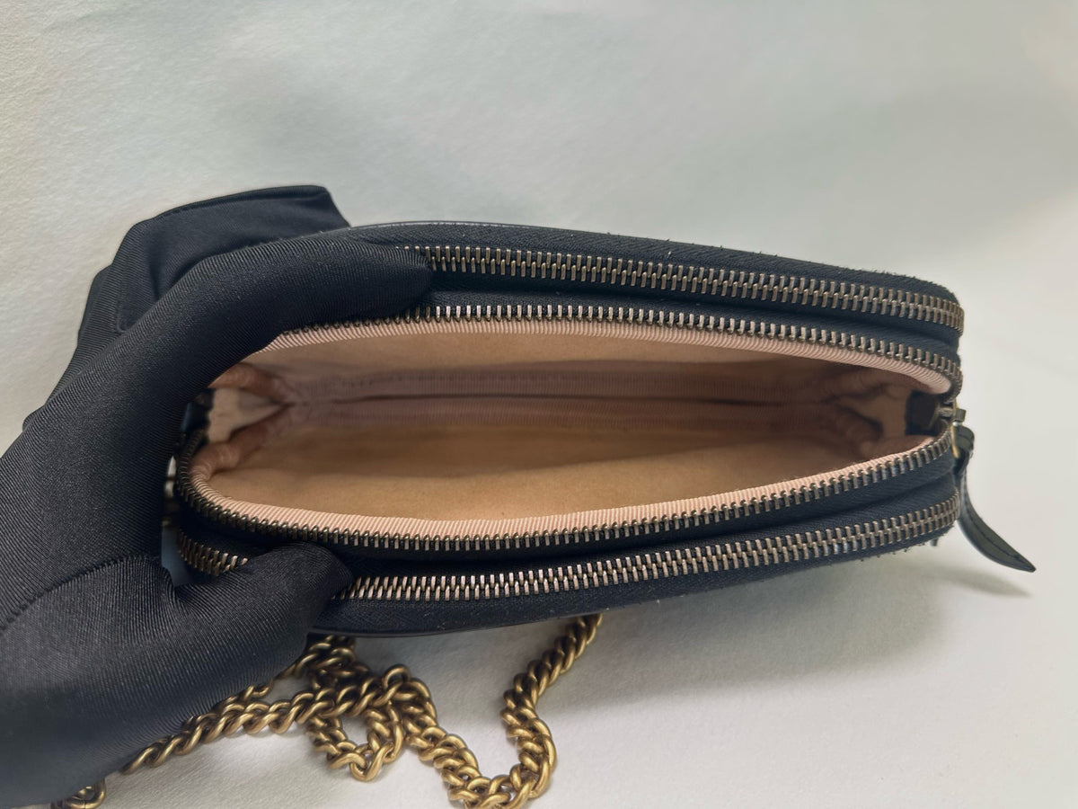 Gucci - Marmont - Leather - Black - (mini)