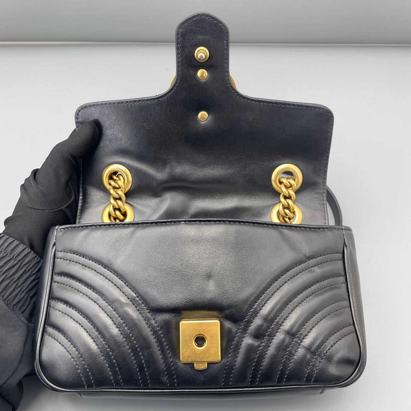 Gucci - Marmont - Leather - Black - (mini)