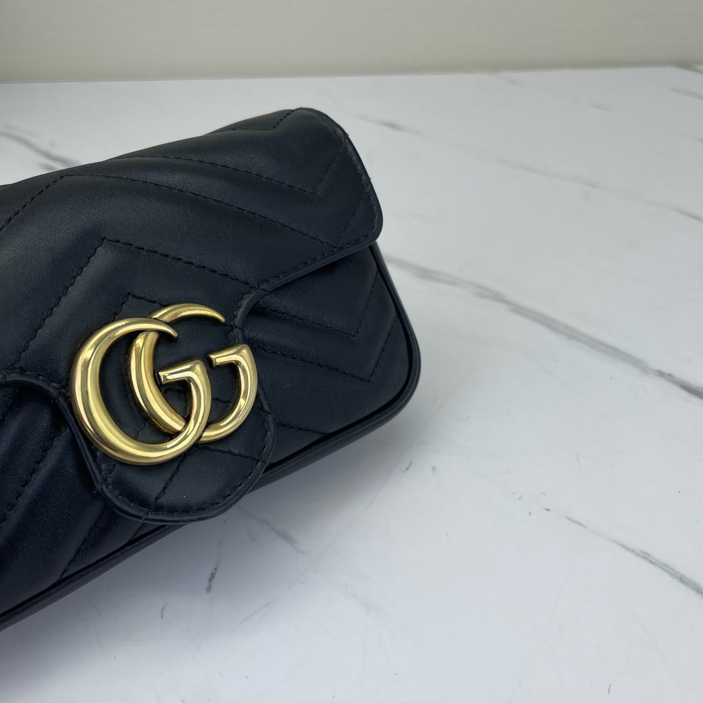 Gucci - Marmont - Leather - Black - (mini)