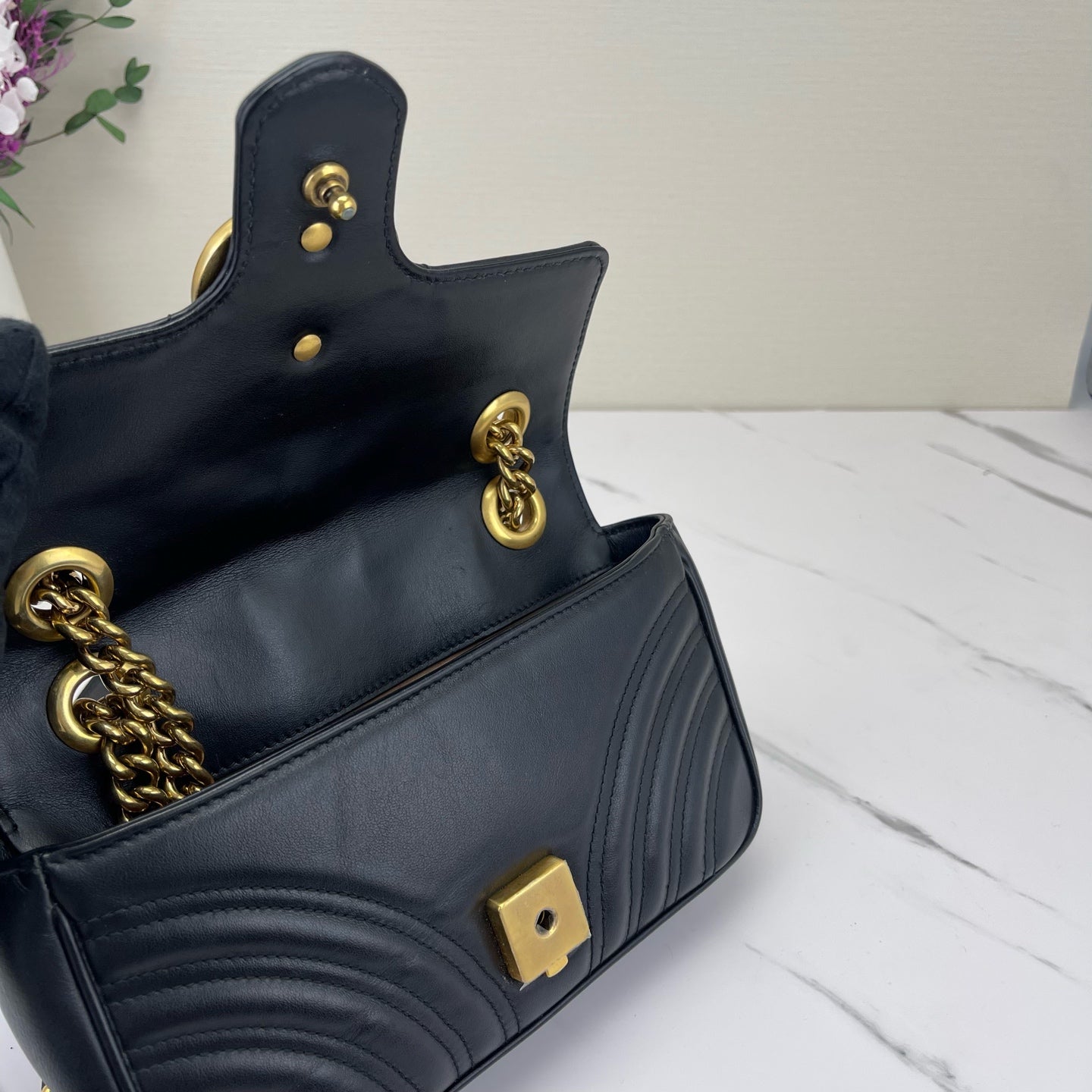 Gucci - Marmont - Leather - Black - (mini)