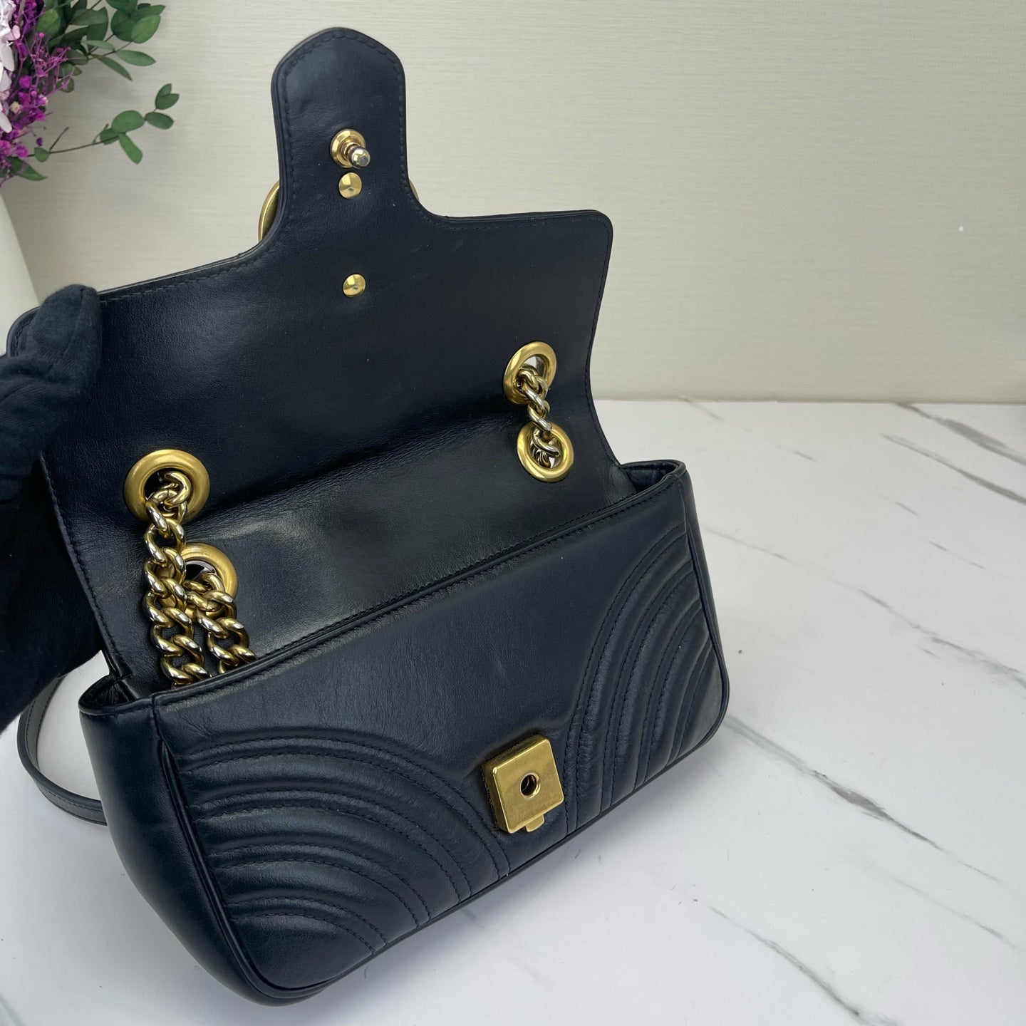 Gucci - Marmont - Leather - Black - (mini)