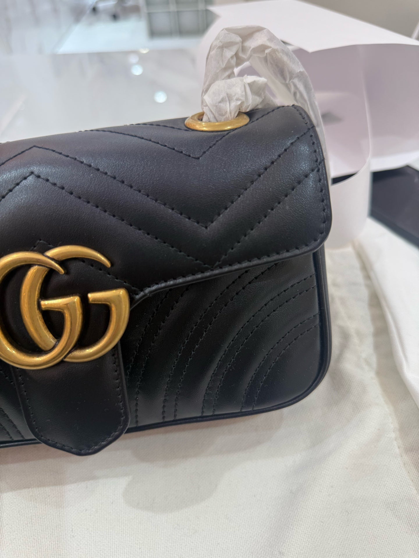 Gucci - Marmont - Leather - Black - (mini)