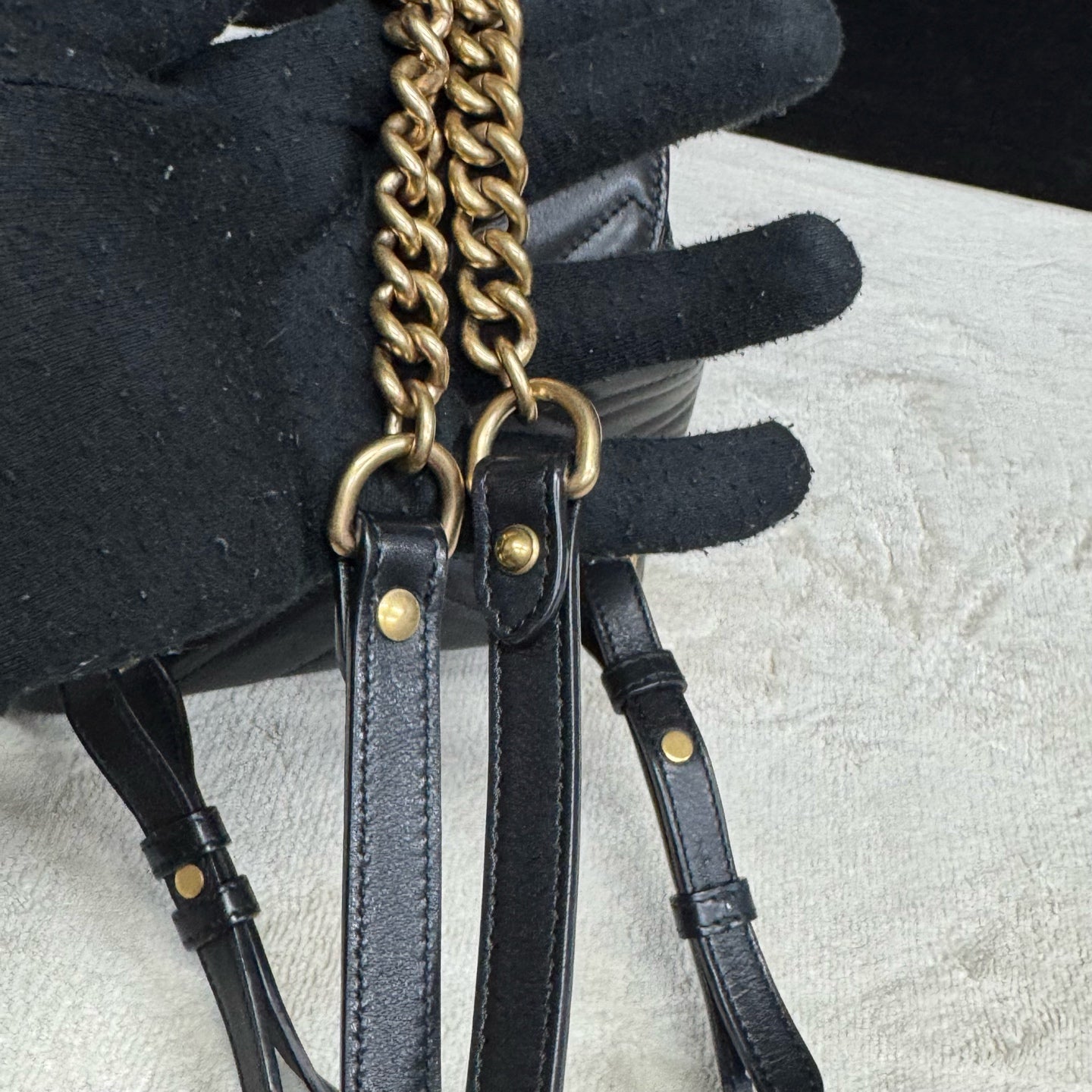 Gucci - Marmont - Leather - Black - (mini)