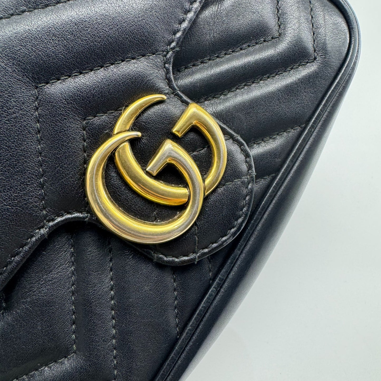 Gucci - Marmont - Leather - Black - (mini)