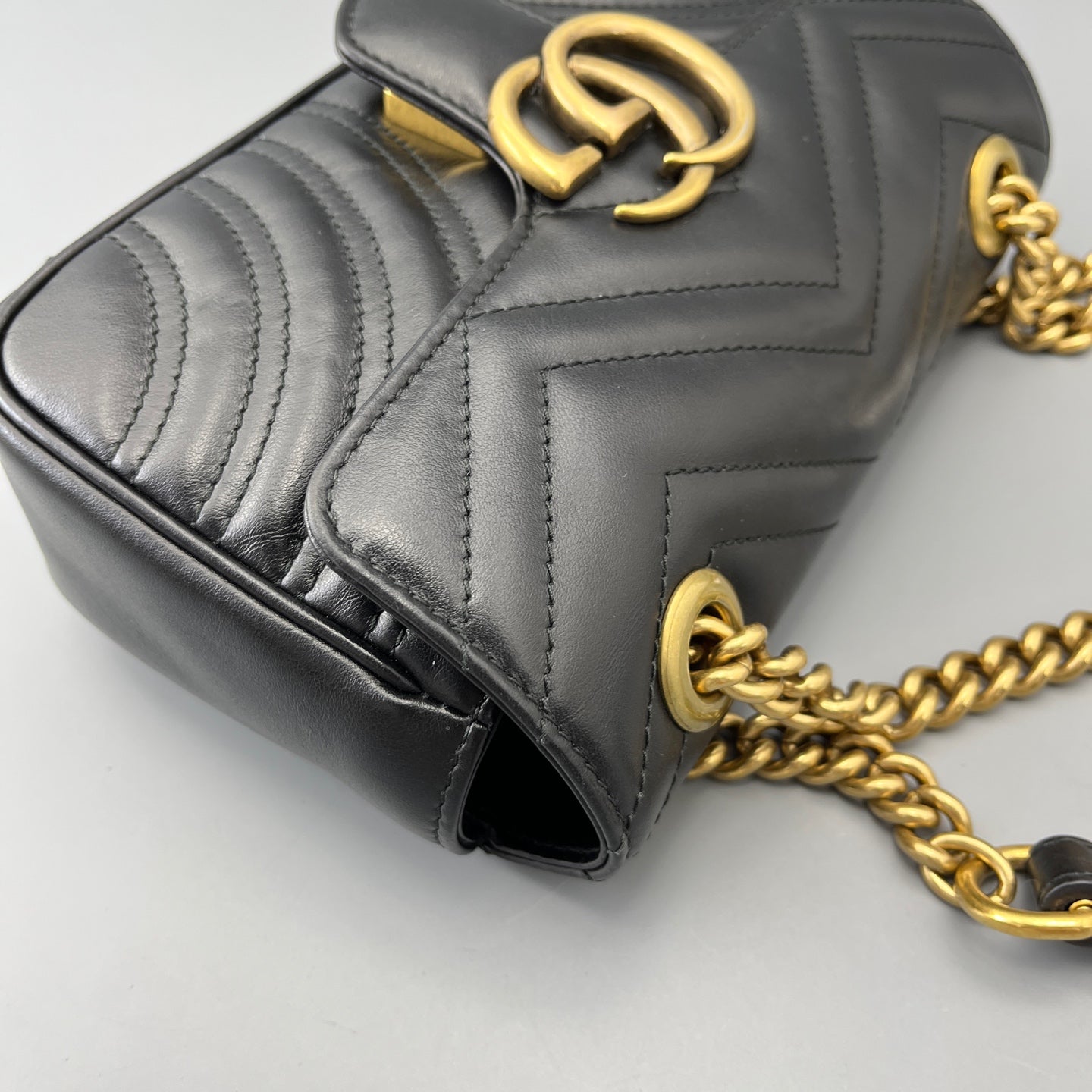Gucci - Marmont - Leather - Black - (mini)