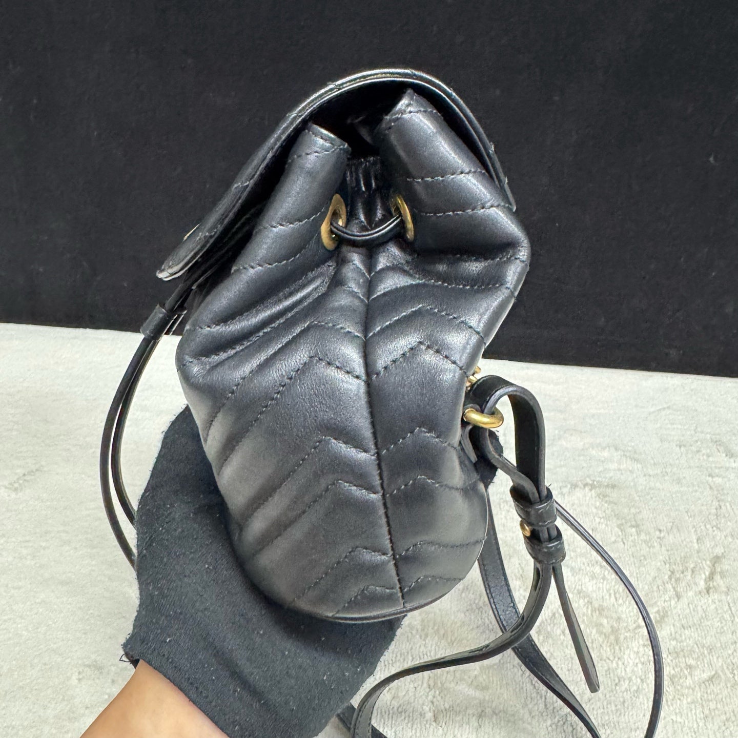 Gucci - Marmont - Leather - Black - (mini)
