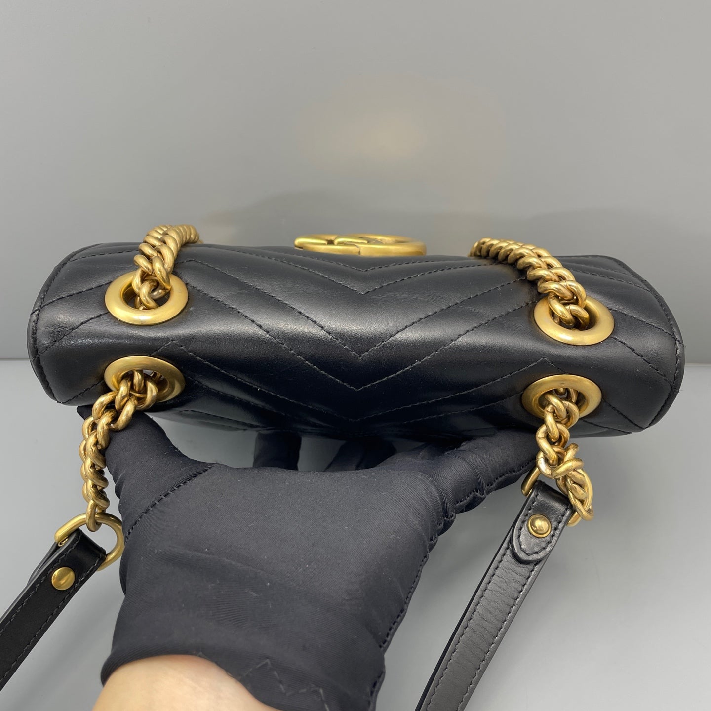 Gucci - Marmont - Leather - Black - (mini)