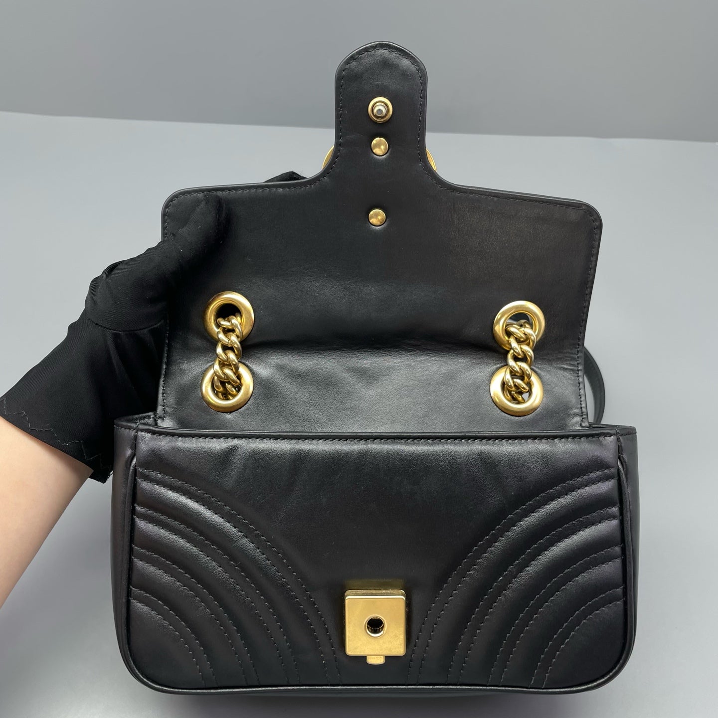 Gucci - Marmont - Leather - Black - (mini)