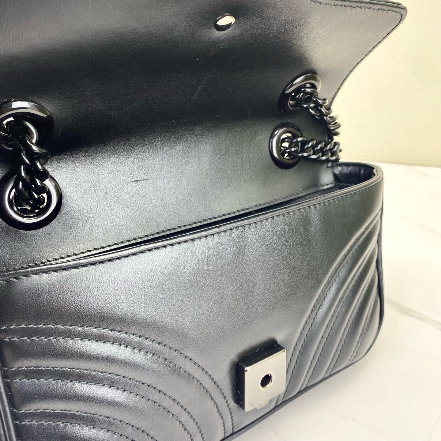 Gucci - Marmont - Leather - Black - (mini)