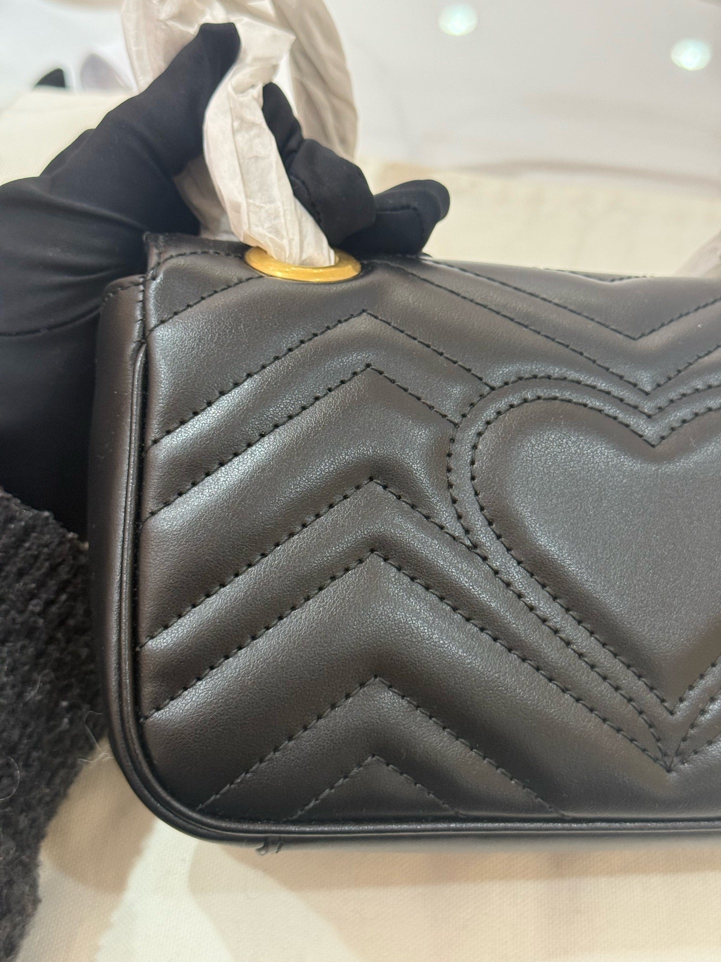 Gucci - Marmont - Leather - Black - (mini)