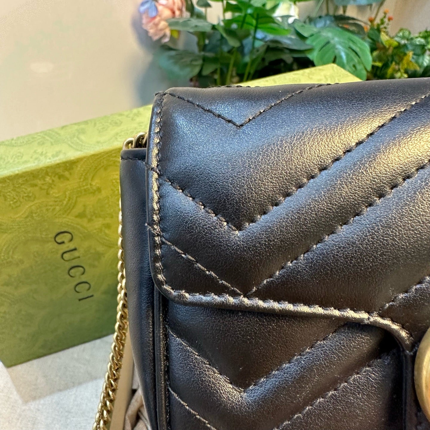 Gucci - Marmont - Leather - Black - (mini)