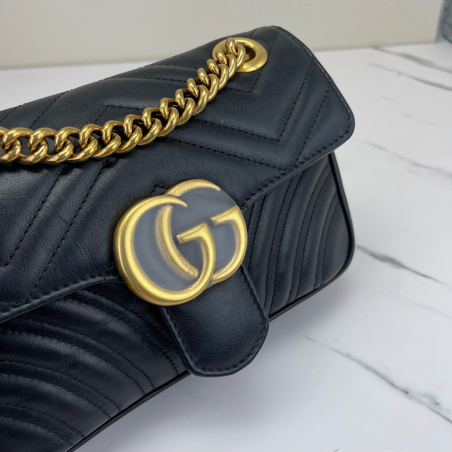 Gucci - Marmont - Leather - Black - (mini)