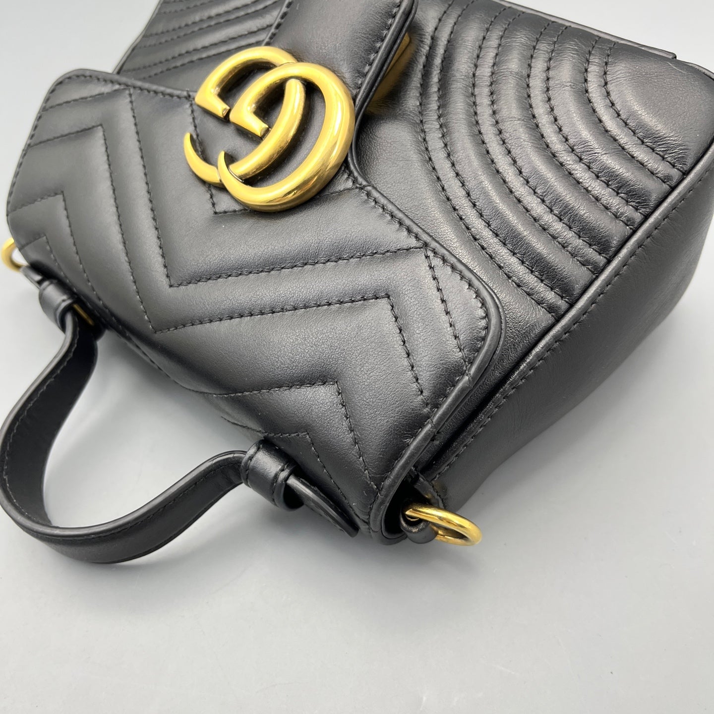 Gucci - Marmont - Leather - Black - (mini)