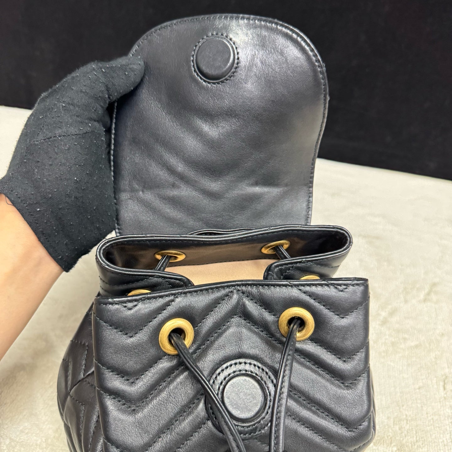 Gucci - Marmont - Leather - Black - (mini)