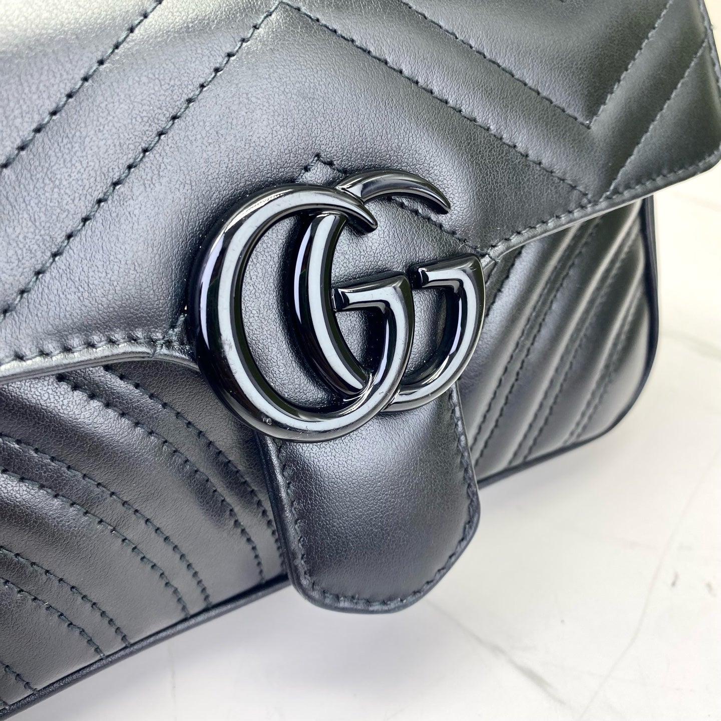 Gucci - Marmont - Leather - Black - (mini)