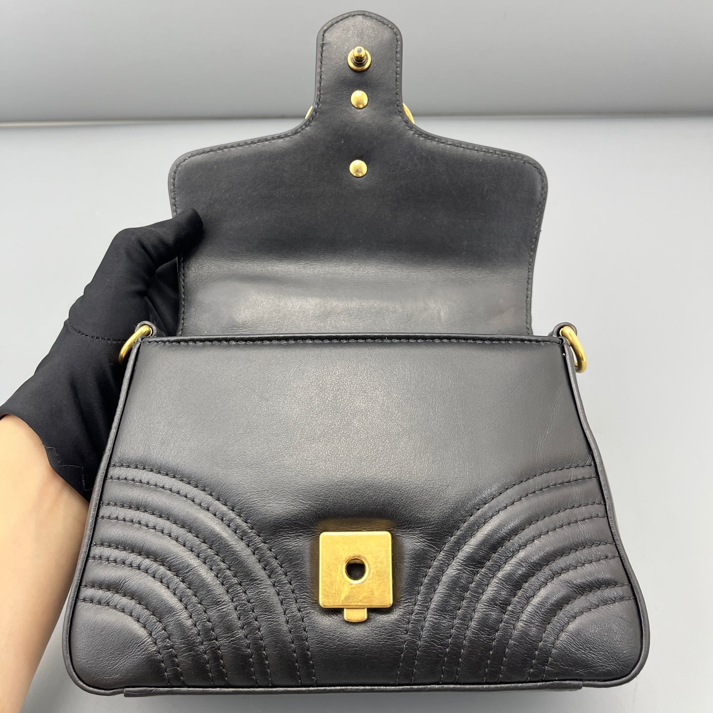 Gucci - Marmont - Leather - Black - (mini)